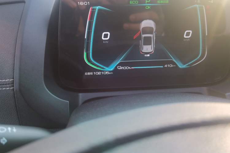 Used BYD Yuan New Energy 2019 EV535 Smart Connect Trendsetting Model Odometer Close Up