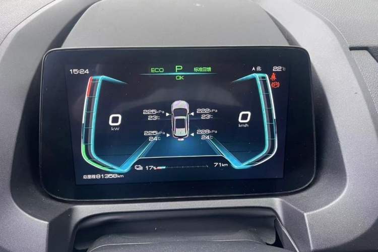 Used BYD Yuan New Energy 2019 EV535 High-Energy Leading Edition Odometer Close Up