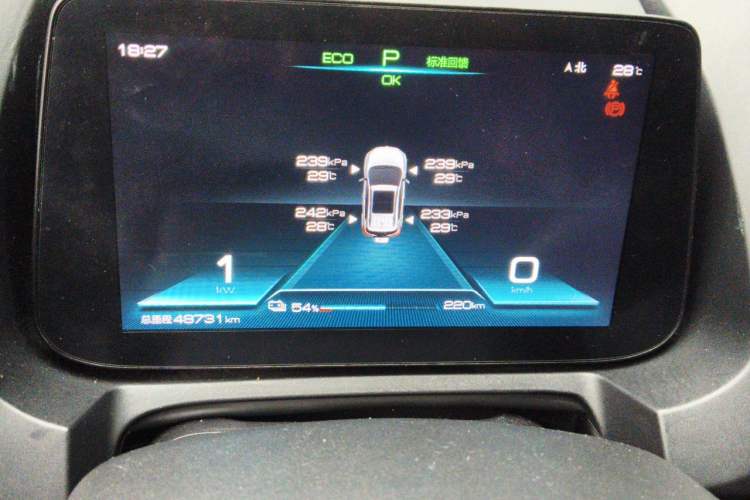 Used BYD Yuan New Energy 2019 EV535 High-Energy Leading Edition Odometer Close Up