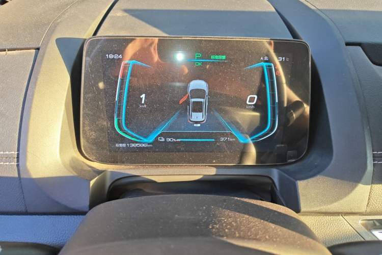 Used BYD Yuan New Energy 2019 EV535 High-Energy Leading Edition Odometer Close Up