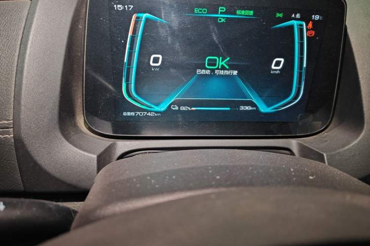 Used BYD Yuan New Energy 2019 EV360 Smart Connect Luxurious Model Odometer Close Up