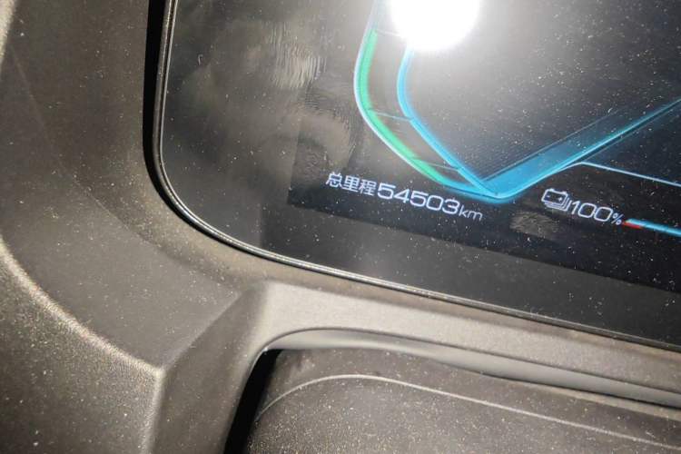 Used BYD Yuan New Energy 2019 EV535 High-Energy Leading Edition Odometer Close Up