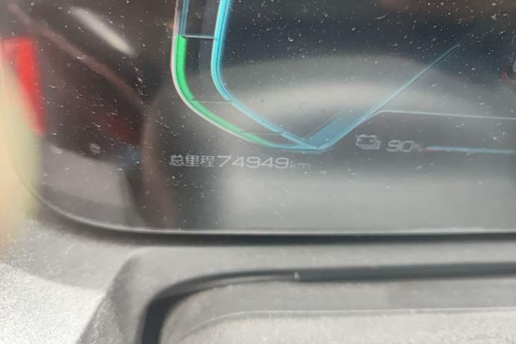 Used BYD Yuan New Energy 2019 EV535 High-Energy Leading Edition Odometer Close Up