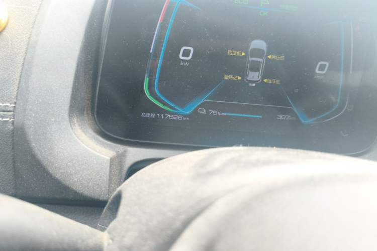 Used BYD Yuan New Energy 2019 EV535 Smart Connect Trendsetting Model Odometer Close Up
