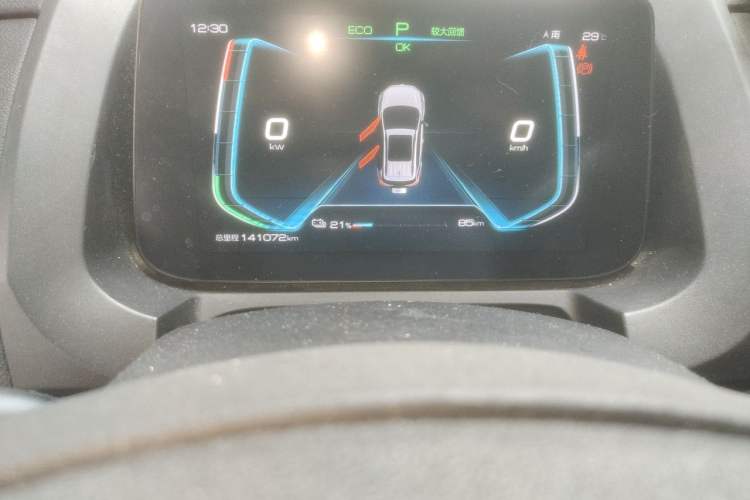 Used BYD Yuan New Energy 2019 EV535 Smart Connect Trendsetting Model Odometer Close Up