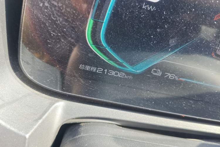 Used BYD Yuan New Energy 2019 EV535 High-Energy Leading Edition Odometer Close Up