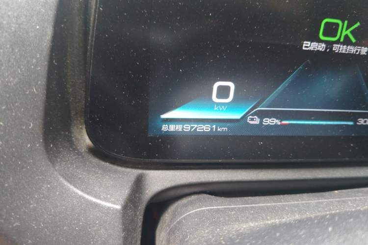 Used BYD Yuan New Energy 2019 EV360 Smart Connect Enjoyment Model Odometer Close Up