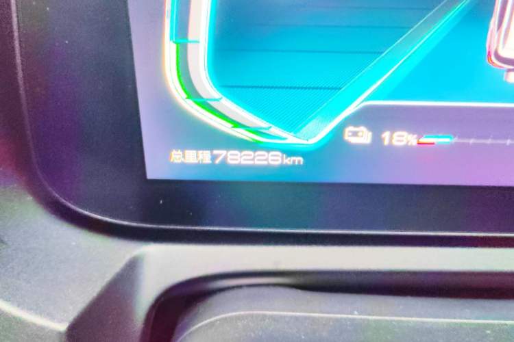 Used BYD Yuan New Energy 2019 EV535 Smart Connect Trendsetting Model Odometer Close Up