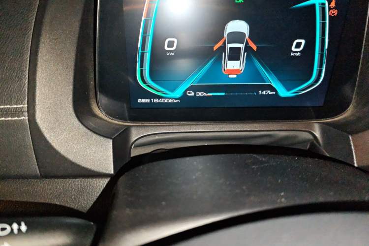 Used BYD Yuan New Energy 2019 EV535 Smart Connect Trendsetting Model Odometer Close Up