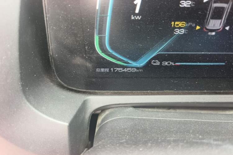 Used BYD Yuan New Energy 2019 EV535 Smart Connect Trendsetting Model Odometer Close Up