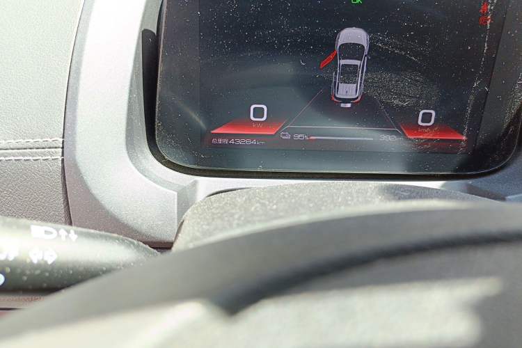Used BYD Yuan New Energy 2019 EV535 High-Energy Leading Edition Odometer Close Up