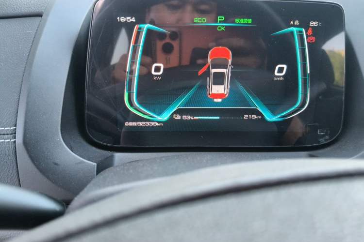 Used BYD Yuan New Energy 2019 EV535 Smart Connect Trendsetting Model Odometer Close Up