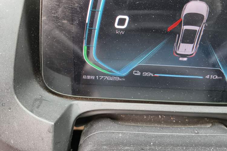 Used BYD Yuan New Energy 2019 EV535 High-Energy Leading Edition Odometer Close Up