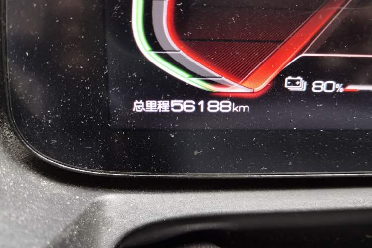 Used BYD Yuan New Energy 2019 EV535 High-Energy Leading Edition Odometer Close Up