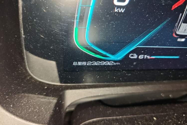 Used BYD Yuan New Energy 2019 EV535 Smart Connect Trendsetting Model Odometer Close Up