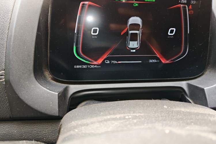 Used BYD Yuan New Energy 2019 EV535 Smart Connect Trendsetting Model Odometer Close Up