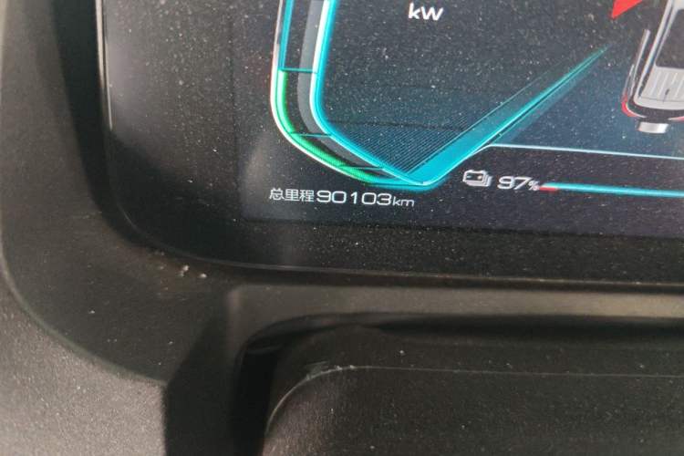 Used BYD Yuan New Energy 2019 EV535 Smart Connect Elite Model Odometer Close Up