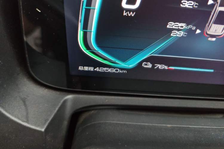 Used BYD Yuan New Energy 2019 EV535 Smart Connect Trendsetting Model Odometer Close Up