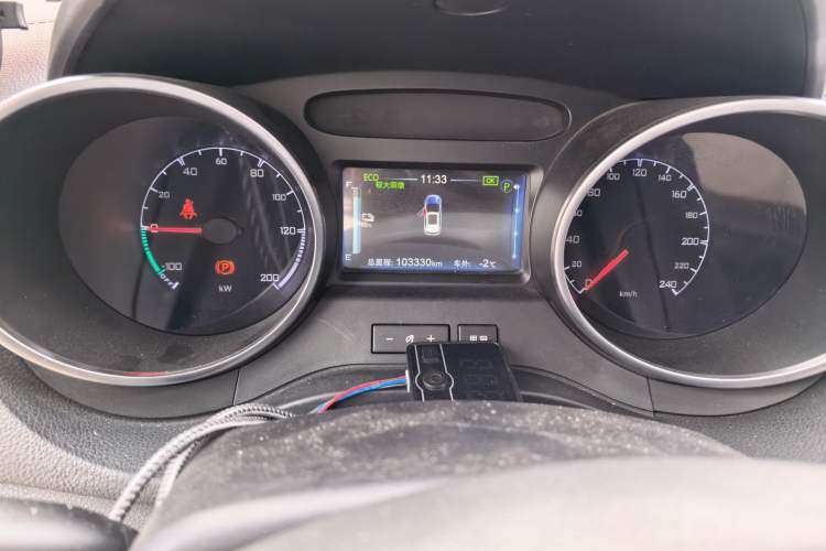 Used BYD Yuan New Energy 2019 EV360 Smart Connect Enjoyment Model Odometer Close Up