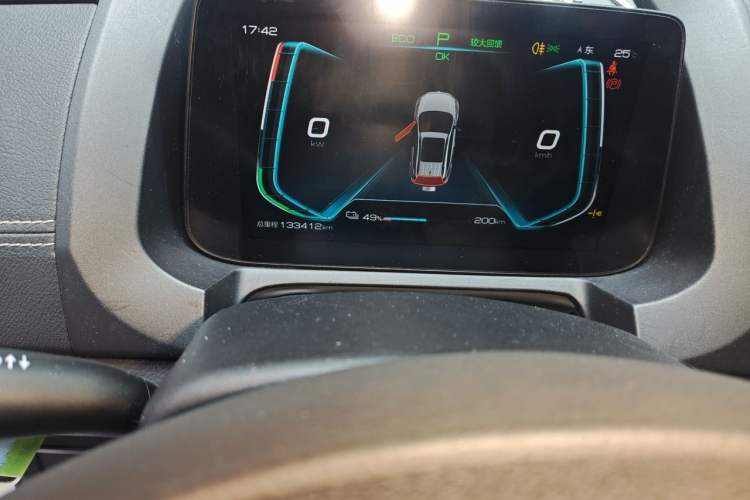 Used BYD Yuan New Energy 2019 EV535 High-Energy Leading Edition Odometer Close Up