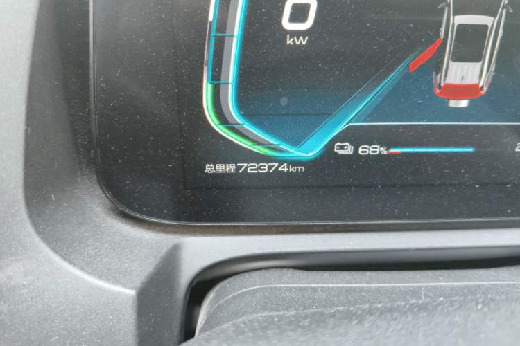 Used BYD Yuan New Energy 2019 EV535 Smart Connect Trendsetting Model Odometer Close Up