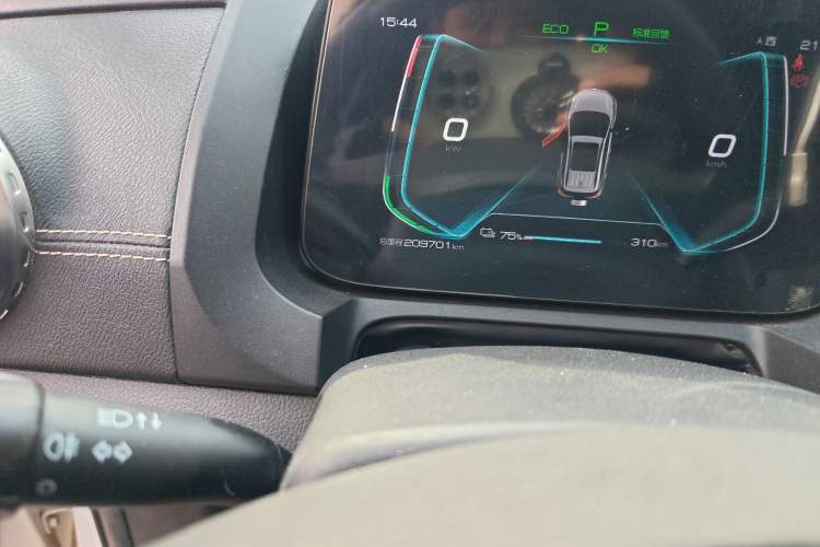 Used BYD Yuan New Energy 2019 EV535 Smart Connect Trendsetting Model Odometer Close Up