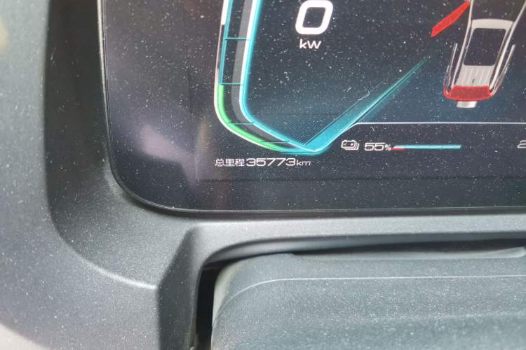 Used BYD Yuan New Energy 2019 EV535 High-Energy Leading Edition Odometer Close Up