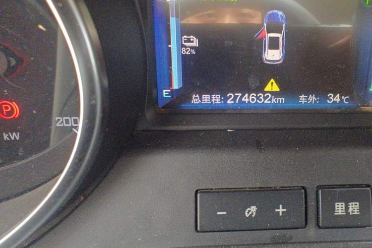 Used BYD Yuan New Energy 2019 EV360 Smart Connect Leading Model Odometer Close Up