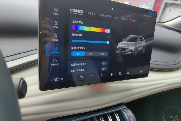 Used BYD Yuan PLUS 2022 430 km Luxury Version Audio And AC Panel