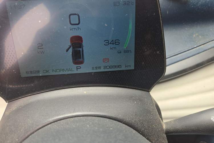 Used BYD Yuan PLUS 2022 510 km Luxury Version Odometer Close Up