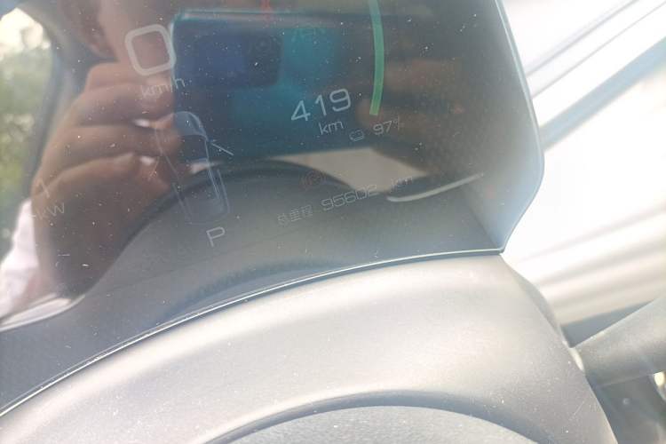 Used BYD Yuan PLUS 2022 430 km Luxury Version Odometer Close Up