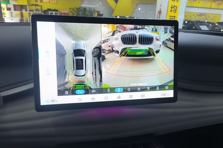 Used BYD Yuan PLUS 2022 510 km Flagship Version Audio And AC Panel