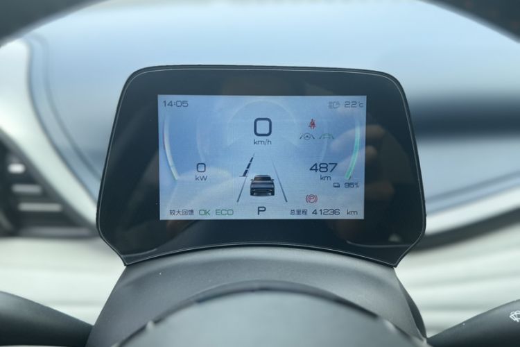 Used BYD Yuan PLUS 2022 510 km Flagship Version Odometer Close Up
