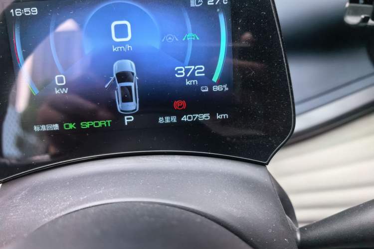 Used BYD Yuan PLUS 2022 430 km Luxury Version Odometer Close Up