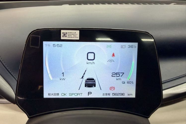 Used BYD Yuan PLUS 2022 430 km Luxury Version Odometer Close Up