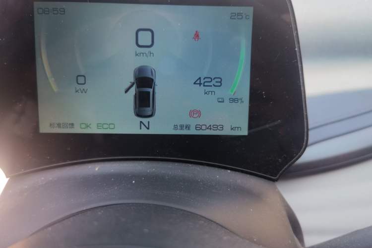 Used BYD Yuan PLUS 2022 430 km Luxury Version Odometer Close Up