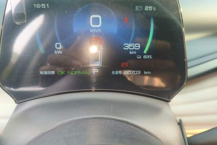 Used BYD Yuan PLUS 2022 430 km Luxury Version Odometer Close Up