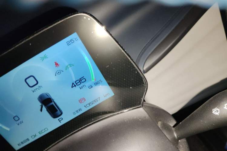 Used BYD Yuan PLUS 2022 510 km Flagship Version Odometer Close Up