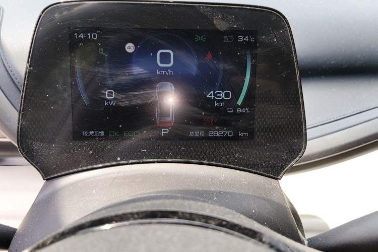Used BYD Yuan PLUS 2022 510 km Flagship Version Odometer Close Up