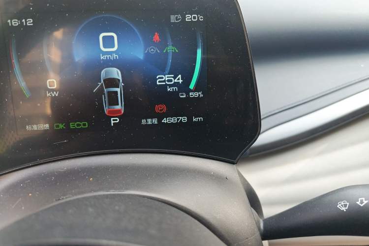Used BYD Yuan PLUS 2022 430 km Luxury Version Odometer Close Up