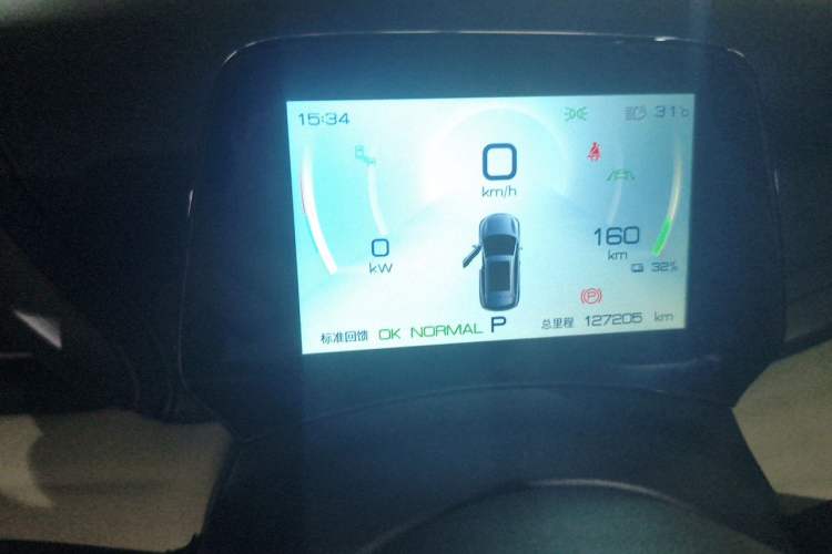 Used BYD Yuan PLUS 2022 510 km Flagship Version Odometer Close Up