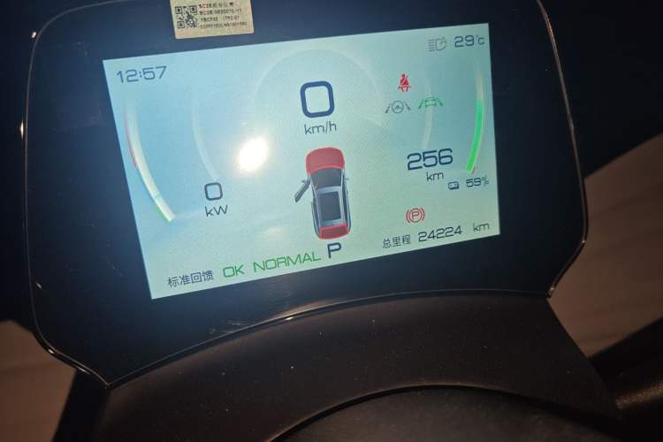 Used BYD Yuan PLUS 2022 430 km Luxury Version Odometer Close Up