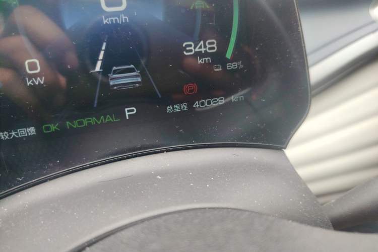 Used BYD Yuan PLUS 2022 510KM Flagship PLUS Odometer Close Up