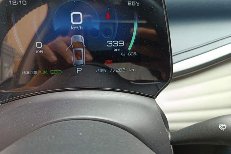 Used BYD Yuan PLUS 2022 510 km Luxury Version Odometer Close Up