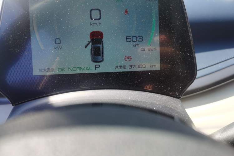 Used BYD Yuan PLUS 2022 510 km Luxury Version Odometer Close Up