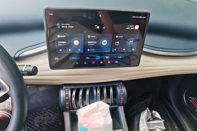 Used BYD Yuan PLUS 2022 510 km Luxury Version Audio And AC Panel