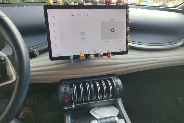 Used BYD Yuan PLUS 2022 430 km Luxury Version Audio And AC Panel