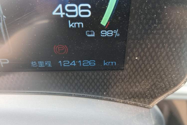 Used BYD Yuan PLUS 2022 510 km Luxury Version Odometer Close Up