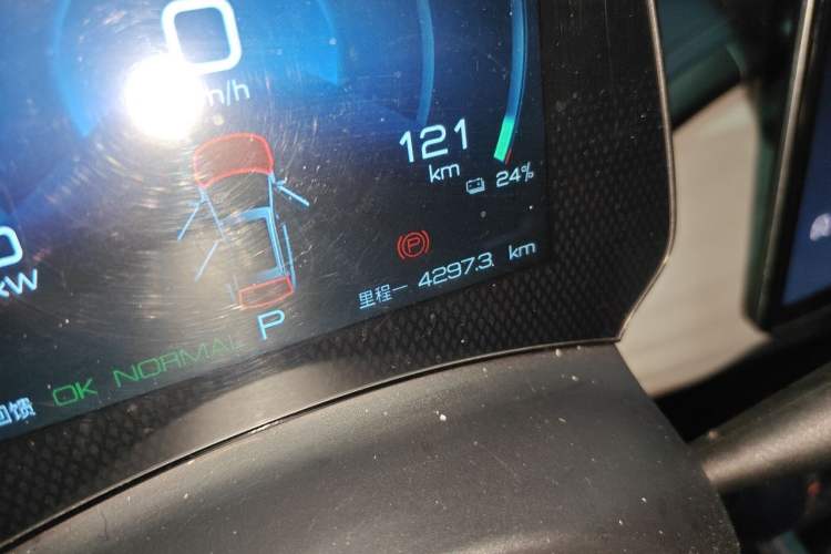 Used BYD Yuan PLUS 2022 510 km Flagship Version Odometer Close Up