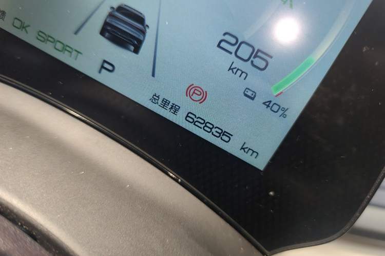 Used BYD Yuan PLUS 2022 510 km Flagship Version Odometer Close Up